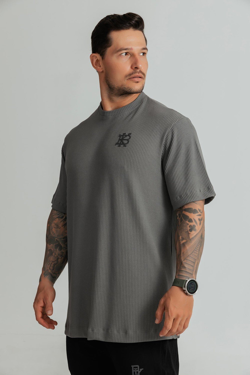 Monogram Waffle Oversized T-Shirt - Image 3