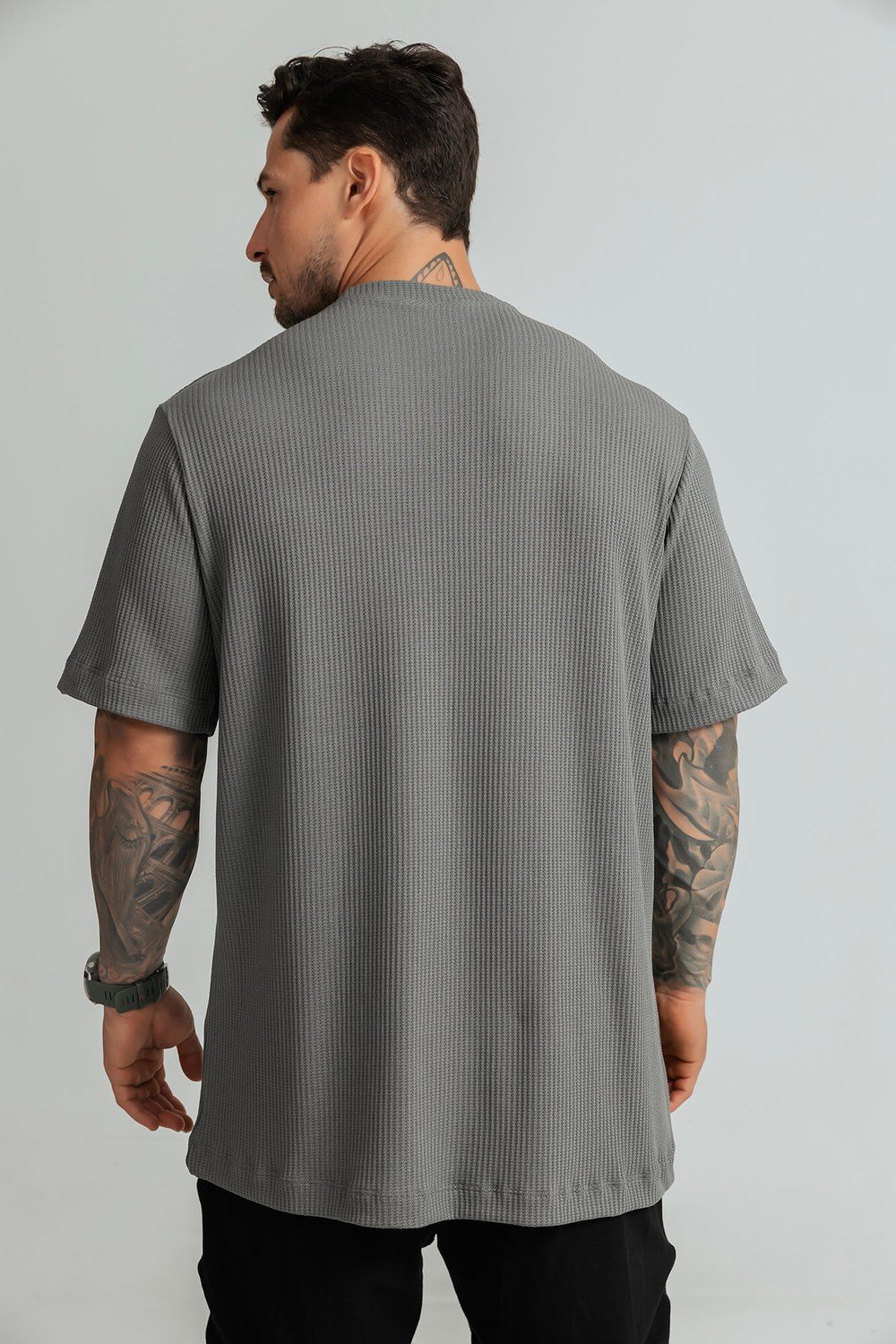 Monogram Waffle Oversized T-Shirt - Image 4